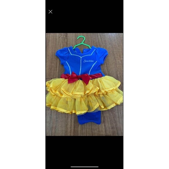 Disney Baby Infant Snow White Dress Outfit Tutu Princess Halloween Costume 9mo - Picture 1 of 5